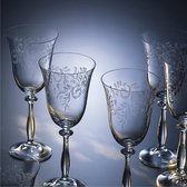 Witte wijnglazen - 6 stuks - premium kwaliteit - White Wines - Crystalline Open Top Round Wine Goblet.