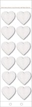 Martha Stewart stickers dimensional hearts white