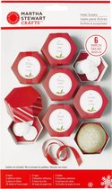 Martha Stewart peppermint winter hexagon treat boxes