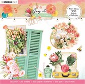 Studio Light Die cut block - Paper Elements - Say it with flowers nr.667