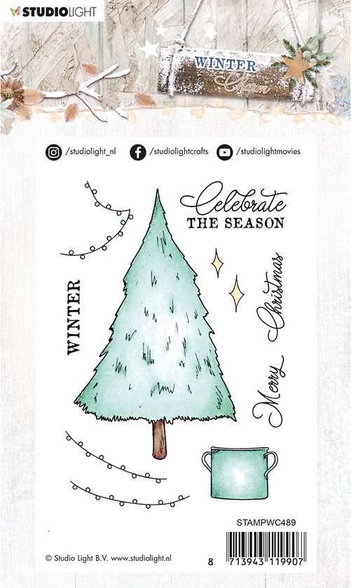 Studio Light Clear Stamp - Winter Charm nr.489 - 105x148mm-kaarten... | bol