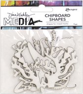 Ranger -Dina Wakley Media chipboard shapes Ocean