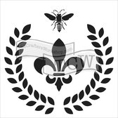 Hobbysjabloon - Template 30,5x30,5cm 30x30cm laurel wreath