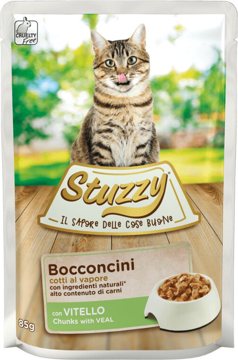24x Stuzzy Kattenvoer Pouch Kalfsvlees 85 gr