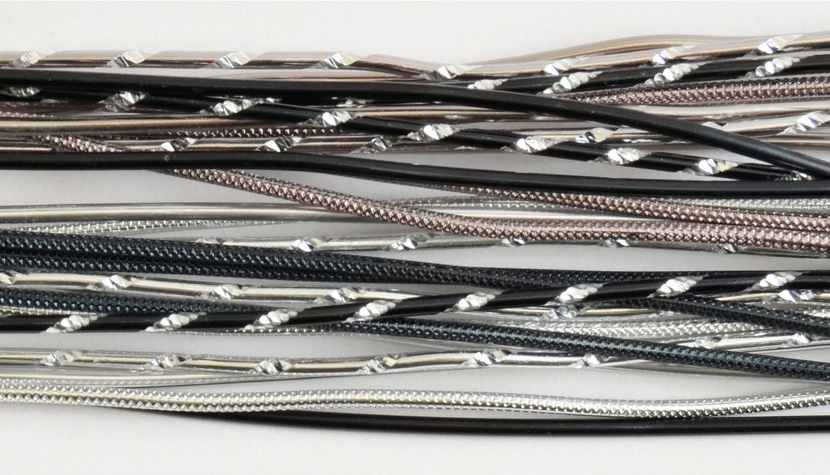 Afbeelding van product Vaessen Creative Jewellery Kit Alu-Stems - 40cm - 27 stuks - silver-black
