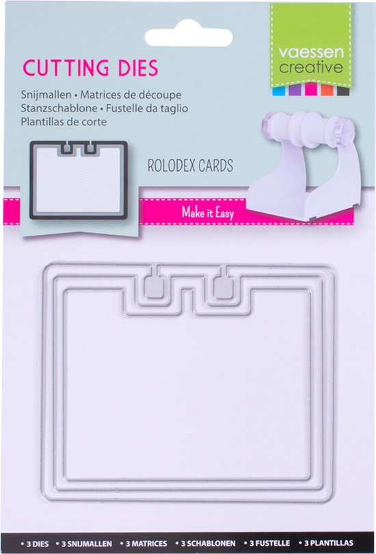 Vaessen Creative Snijmal - Rolodex no.1 rechthoek afgeRond | bol