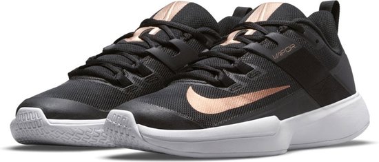 Nike Court Vapor Chaussures de sport - Taille 37,5 - Femme - noir - (rose) or