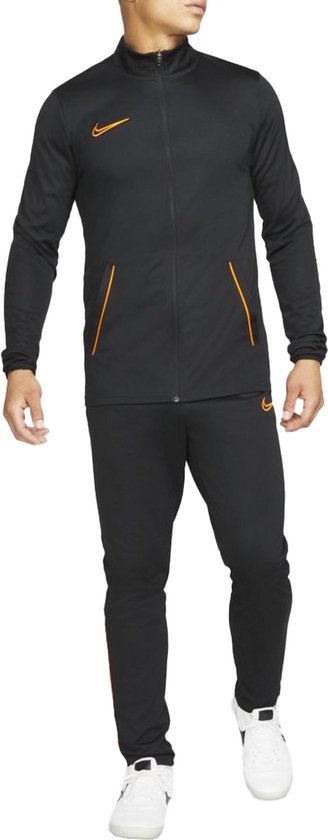 Nike Dri-FIT Academy 21 Trainingspak - Maat S - Mannen - zwart/oranje |  bol.com