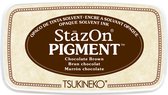 Tsukineko • StazOn pigment ink pad chocolate brown - bruin stempelkussen