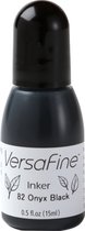 VersaFine inker onyx black - bottle refill 15 ml - navulling stempelinkt zwart