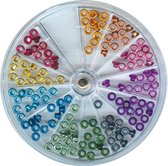 Vaessen Creative Eyelets - Kit 12 Kleuren - Metallic - 180 stuks