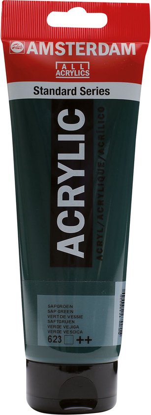 Foto: Acrylverf 623 sapgroen amsterdam 250 ml