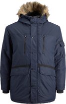 Jack & Jones Parka Jas navy (Maat: 4XL)