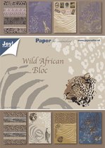 Joy!Crafts Papierset - A5 - 8x4 designs - Wild African Bloc