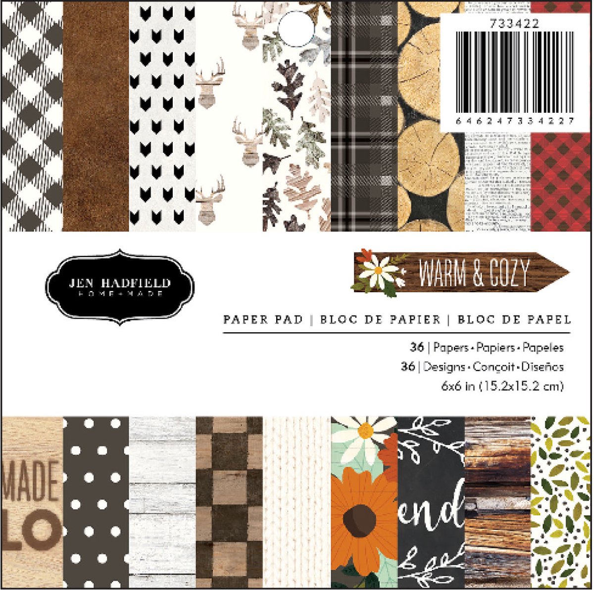 American Crafts warm & cosy paper pad 15,2x15,2cm