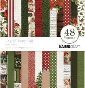 Scrapbook papier - Kaisercraft paper pad 12x12" Letters to santa - 1 stuk