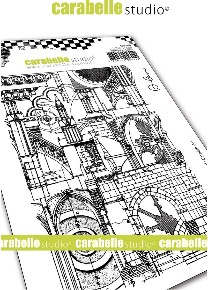 Carabelle Studio Cling stamp - A6 background cathedrale