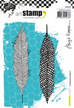 Carabelle Studio Cling stamp - A6 scribbled feathers Birgit