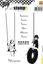 Carabelle cling stamp A6 columpiarse