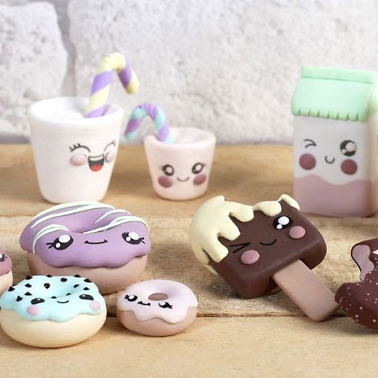 DIY Kit Pâte à modeler FIMO KIT Kawaii Family + mallette de rangement ...