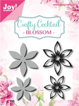 Joy!Crafts Snijstencil - & Clear stamp Bloemen 2 stuks