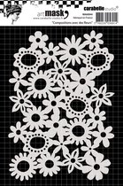 Carabelle masque 10x14cm composition avec des fleurs