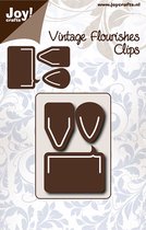 Joy!Crafts Snijstencil - vintage flourishes clips 3 stuks