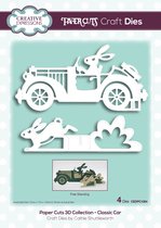 Paper Cuts Stansen - 3D classic car - 18.5x7.5x1.9cm - 4 stuks