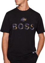 Hugo Boss NBA Basket LA Lakers T-shirt - Mannen - zwart - paars - geel