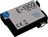 Inktplace Huismerk T1302 Inkt cartridge Cyan / Blauw geschitkt voor Epson