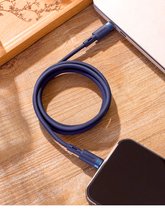 USB-C naar USB-C Oplaadkabel - 1 METER Oplaadsnoer - Donkerblauw - Smartphone Samsung/ Xiaomi/ Oppo/ Huawei