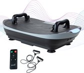 Skandika V2 Trilplaat - Trilplaten - Trainingsgrepen en trainingsbanden - Oscillerende trilling - Gebogen design, stille motor, 99 niveaus, LCD-scherm, multigym, sportapparaat voor