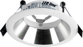 LED inbouwspot rond - Zilver / Wit - zaagmaat 75mm - buitenmaat 94mm