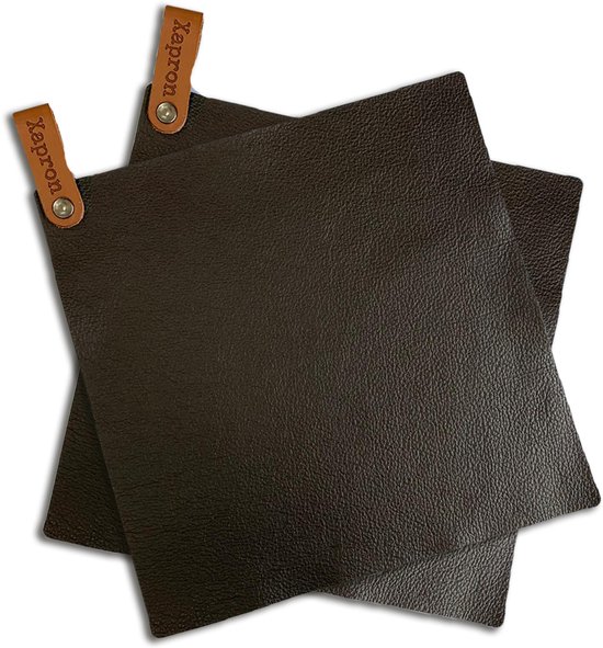 Xapron Leren Pannenlappen Bovine kleur Bruin
