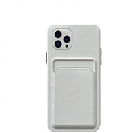 DrPhone IH3 – TPU Telefoonhoesje - Portemonnee kaarthouder – Schokbestendig -Bumper - Geschikt voor IPhone 13 Pro  - Wit