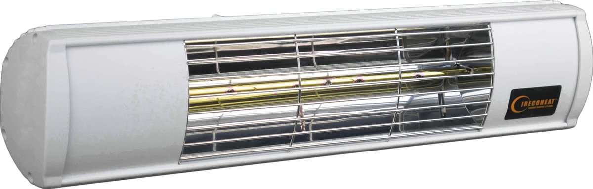 Goldsun - Aqua Low Glare 2000W Wit - Terrasverwarmer elektrisch - Staal - Wit