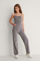 na-kd   velour Dames Broek - Maat M