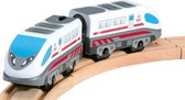 trein High Speed B/O junior 50 x 18 x 30 cm cm wit/grijs