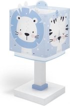 tafellamp Baby Jungle 13,5 x 30,5 cm E14 blauw/wit