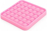 fidgetspel Pop It junior vierkant 12,5 cm roze