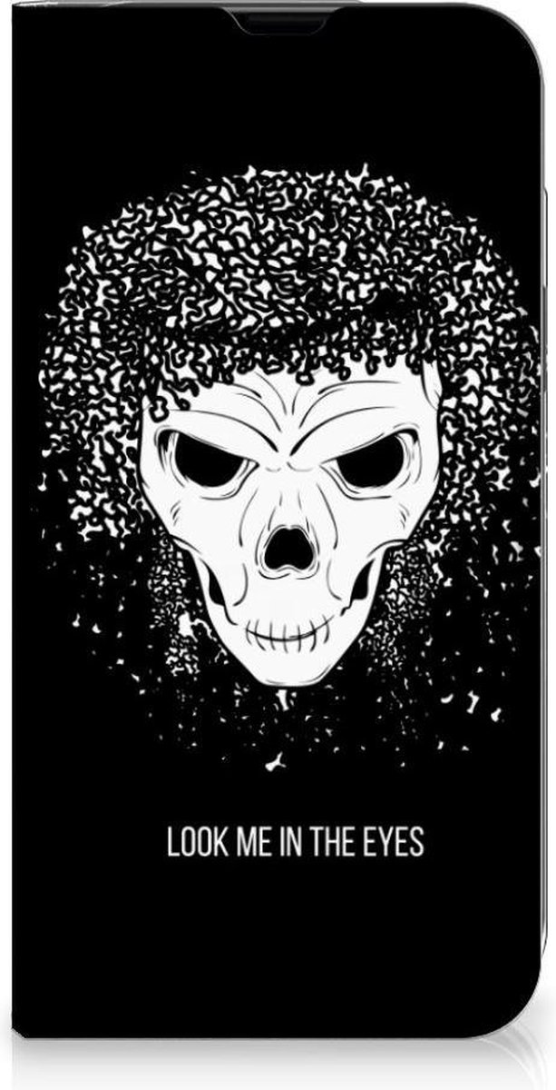 Mobiel BookCase iPhone 13 Skull Hair