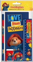 schrijfwarenset Love junior blauw/rood 5-delig