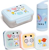 Complete lunchset - Panda Love voor school van Petit Monkey