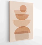 Canvas schilderij - Abstract organic shape Art design for poster, print, cover, wallpaper, Minimal and natural wall art. Vector illustration. 4 -    – 1827200498 - 40-30 Vertical