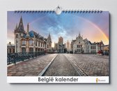 België verjaardagskalender 35x24 cm | Wandkalender | Belgische Kalender | België kalender | Verjaardagskalender Volwassenen