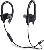 MANI- Bluetooth Oordopjes Draadloos - Geschikt voor Android, Samsung en Apple- In ear oortjes handig voor Hardlopen en Sport- Zwart/Zwart