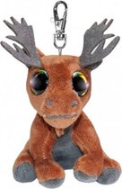 knuffel Moose Kung junior 8,5 cm pluche bruin