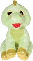 knuffeldinosaurus junior 25 x 23 cm pluche groen