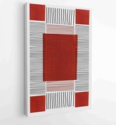 Canvas schilderij - Hand painted illustrations wall arts vector. Surface pattern design. 3 -    – 1857697972 - 40-30 Vertical