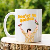You are so golden- Customized mokken en bekers - mokken met tekst - mokken - bekers - cadeautje - cadeau voor vrouw - cadeau vor man - keramiek servies - cadeautje voor haar - cadeautje voor 
